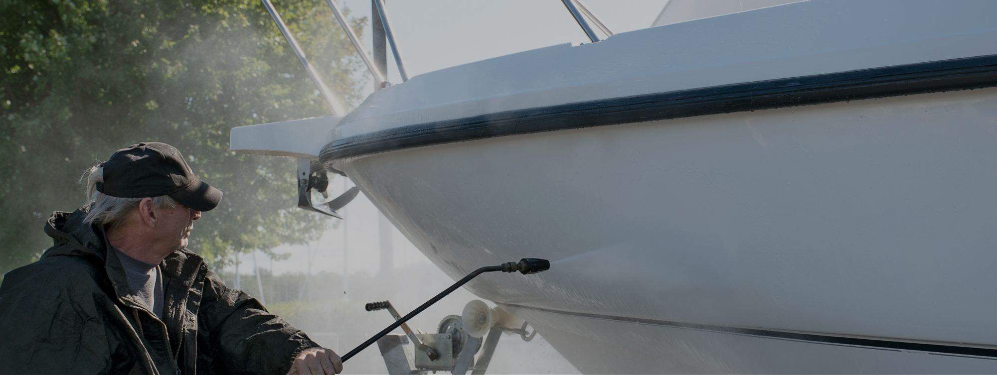 Lavage de bateau